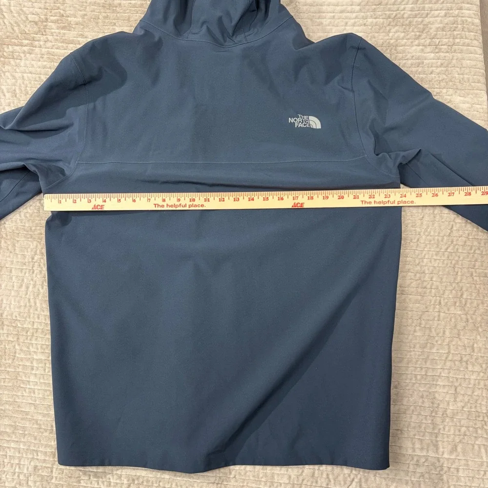The North Face Mens Apex Flex DryVent Hooded Jacket Navy Blue XL Alaska Whale